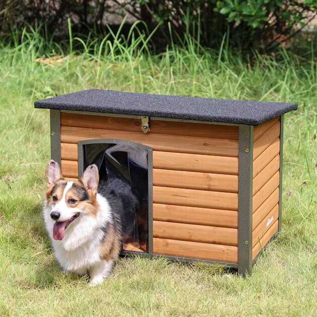 Wooden Dog Crate House with Iron Frame k7m