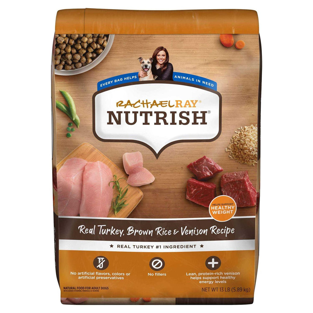 Rachael Ray Nutrish Real Turkey Brown Rice &amp; Venison Recipe Dry Dog Food - Pet Supplies online store