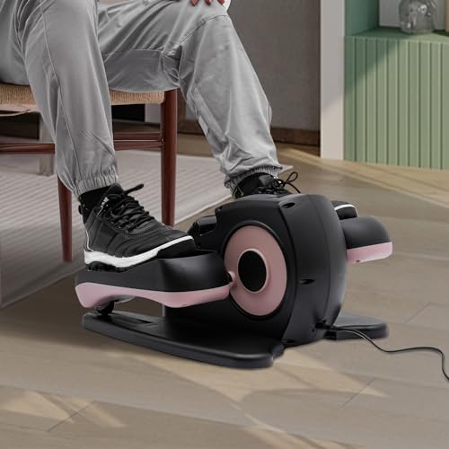 Seated Pedal Exerciser for Seniors Under Desk Mini Elliptical Machine k7q