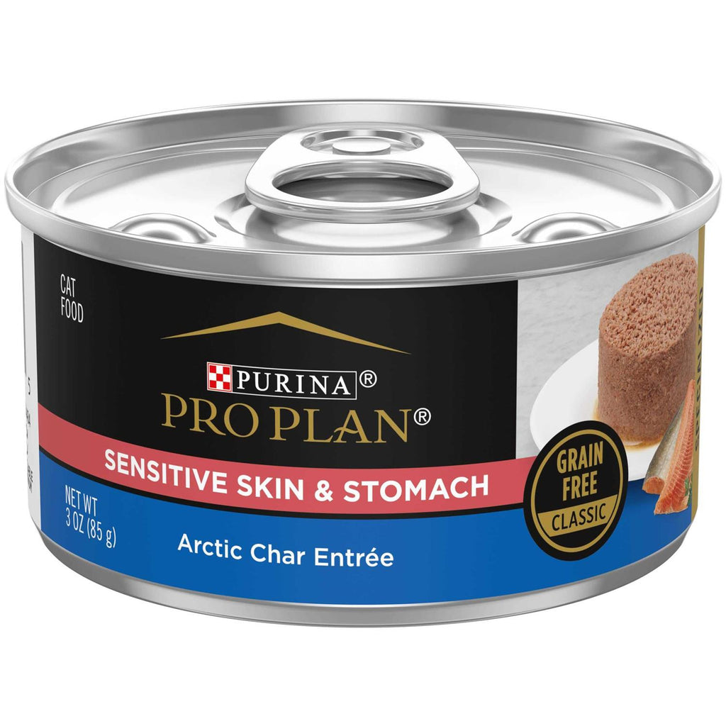 Purina Pro Plan Sensitive Skin &amp; Stomach Cat Food Arctic Char Entree - Pet Supplies online store