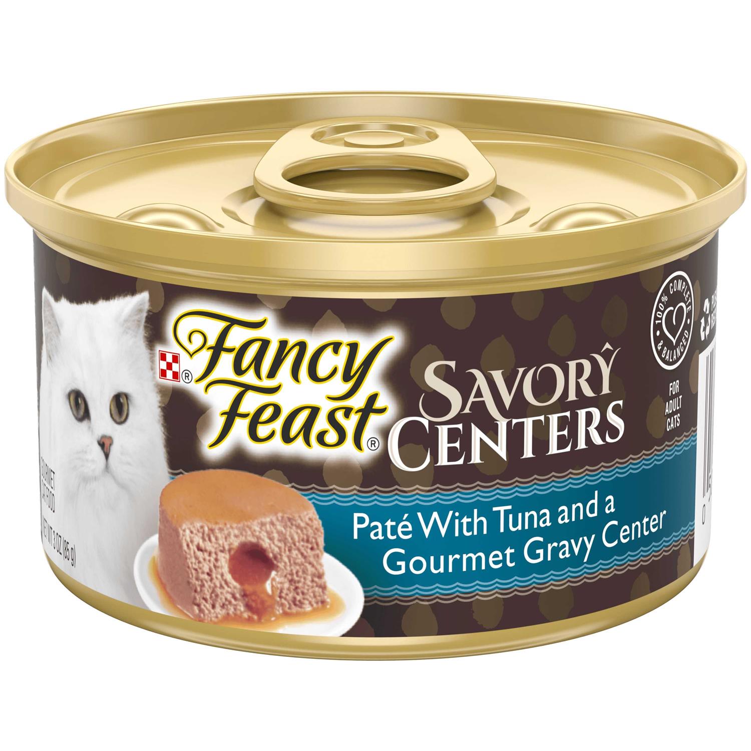 Fancy Feast Savory Centers Tuna Canned Cat Food, 3-oz, case of 24 - Pet Supplies online store