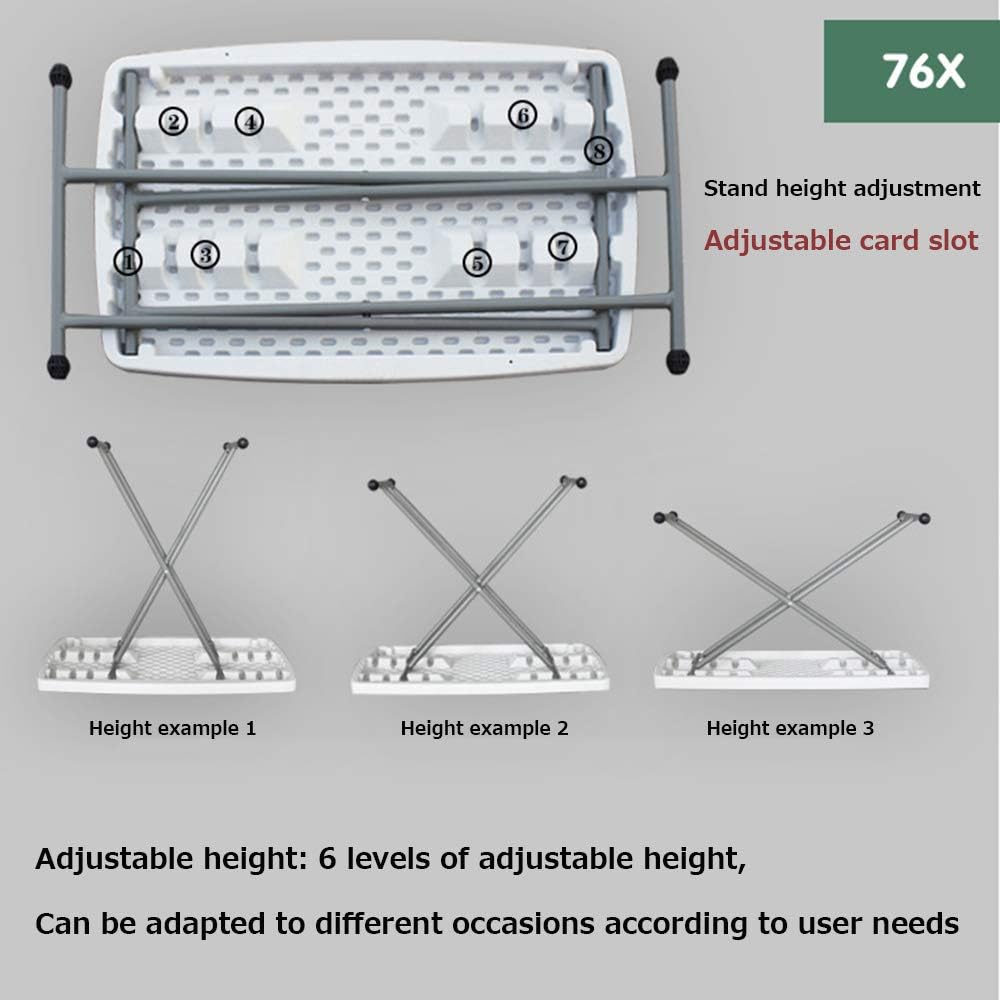 Lightweight Folding Camping Table White 2x3ft a7