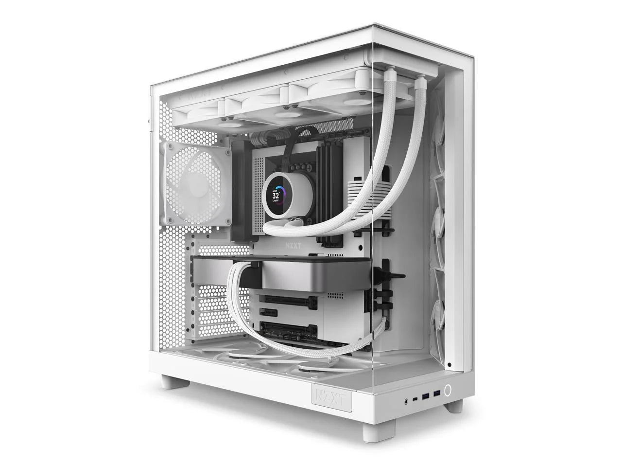 PC Case Dual-Chamber Mid-Tower White a7
