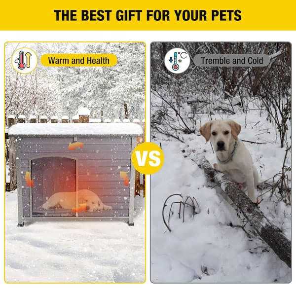 Insulated Outdoor Dog House with Waterproof Roof k7m