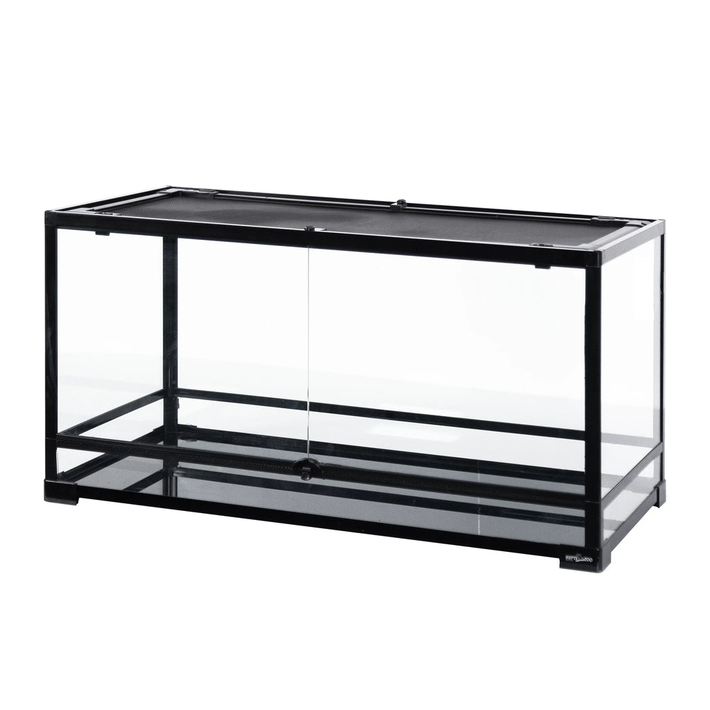 Glass Reptile Terrarium 50 Gallon Front Opening Habitat Tank a7