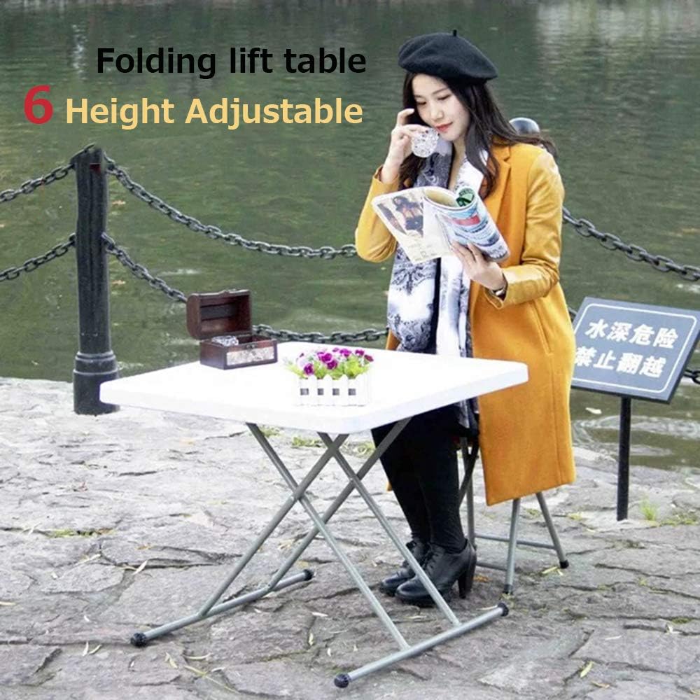 Lightweight Folding Camping Table White 2x3ft a7
