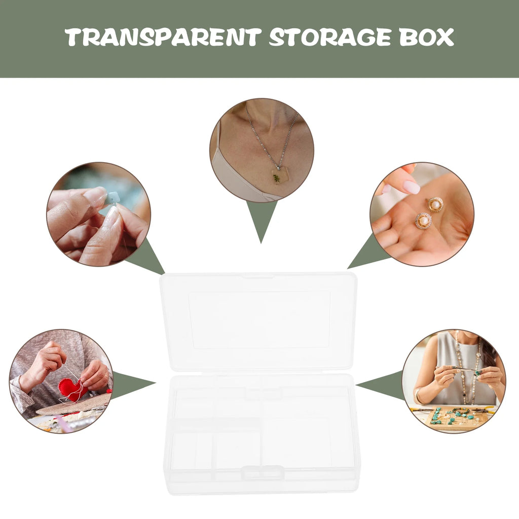 Clear Storage Boxes with Lids Organizer Cube a7