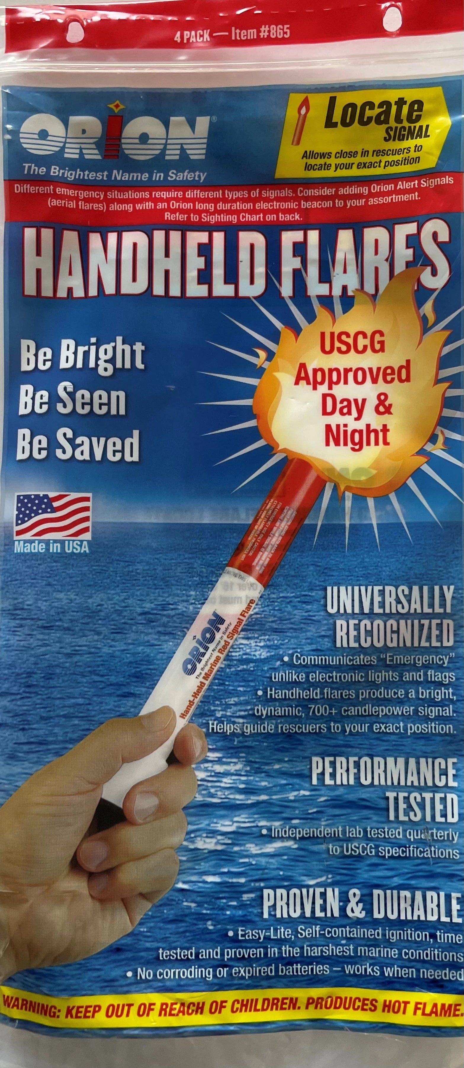 Marine Handheld Flares 4 Pack a7k