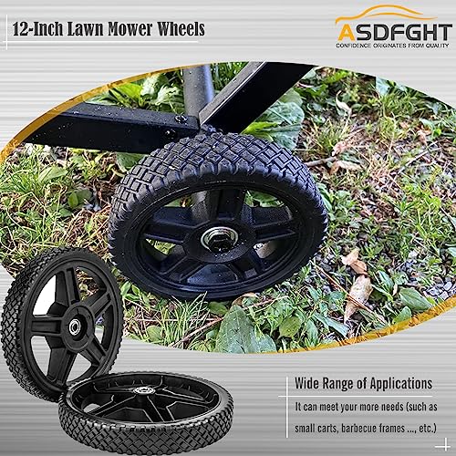 Lawn Mower Wheels 6 Inch 2-Pack with Bearings and Hardware a7