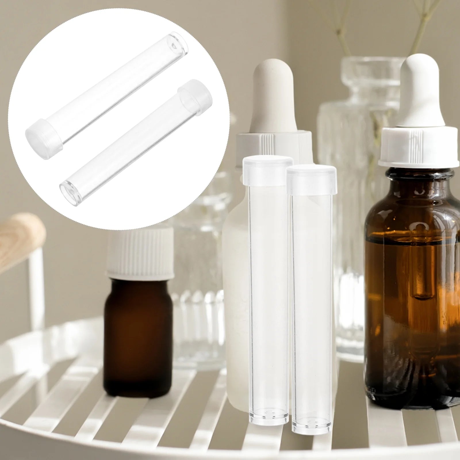 Clear Storage Bins Plastic Transparent Tube a7