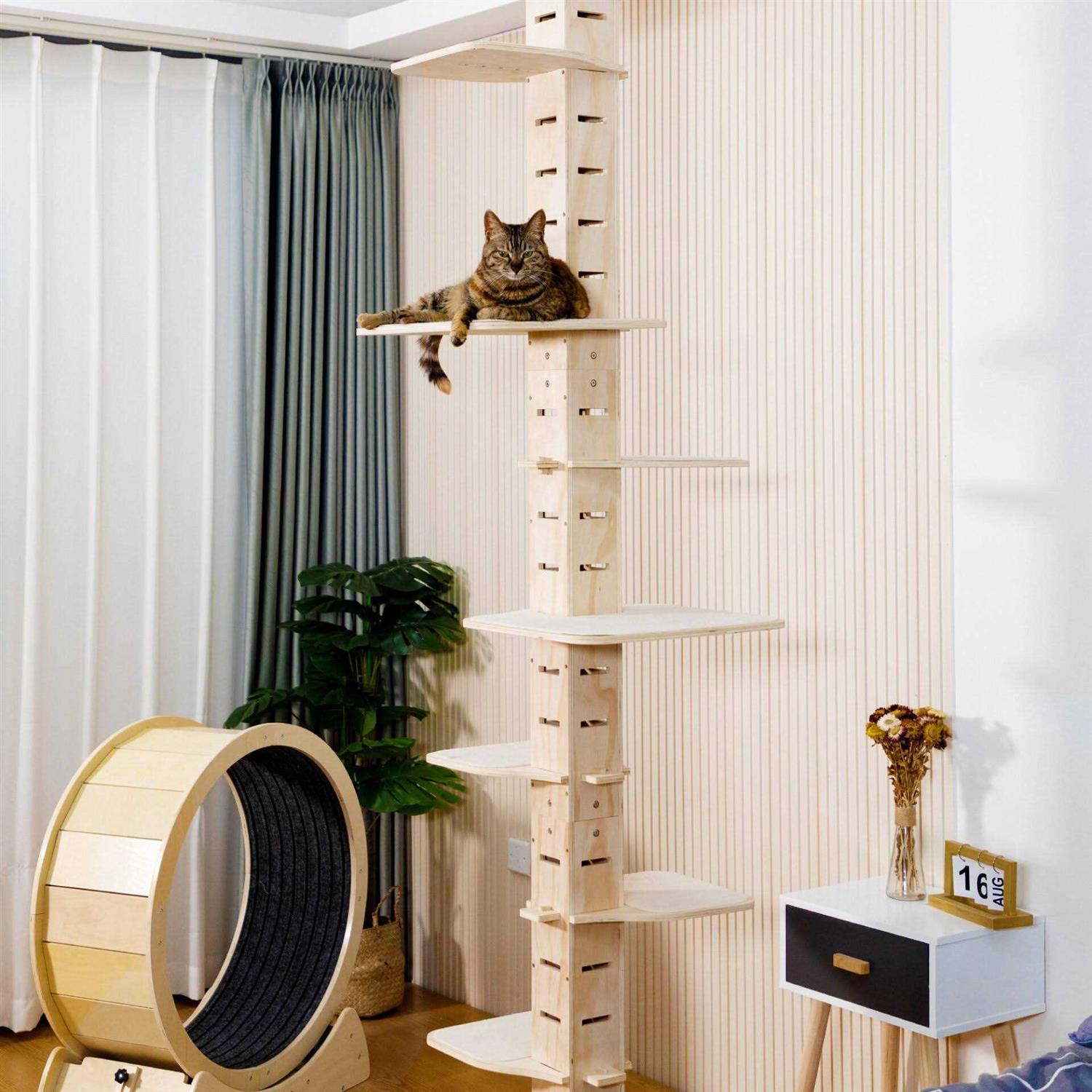 Cat Tree Floor-to-Ceiling 114in a7