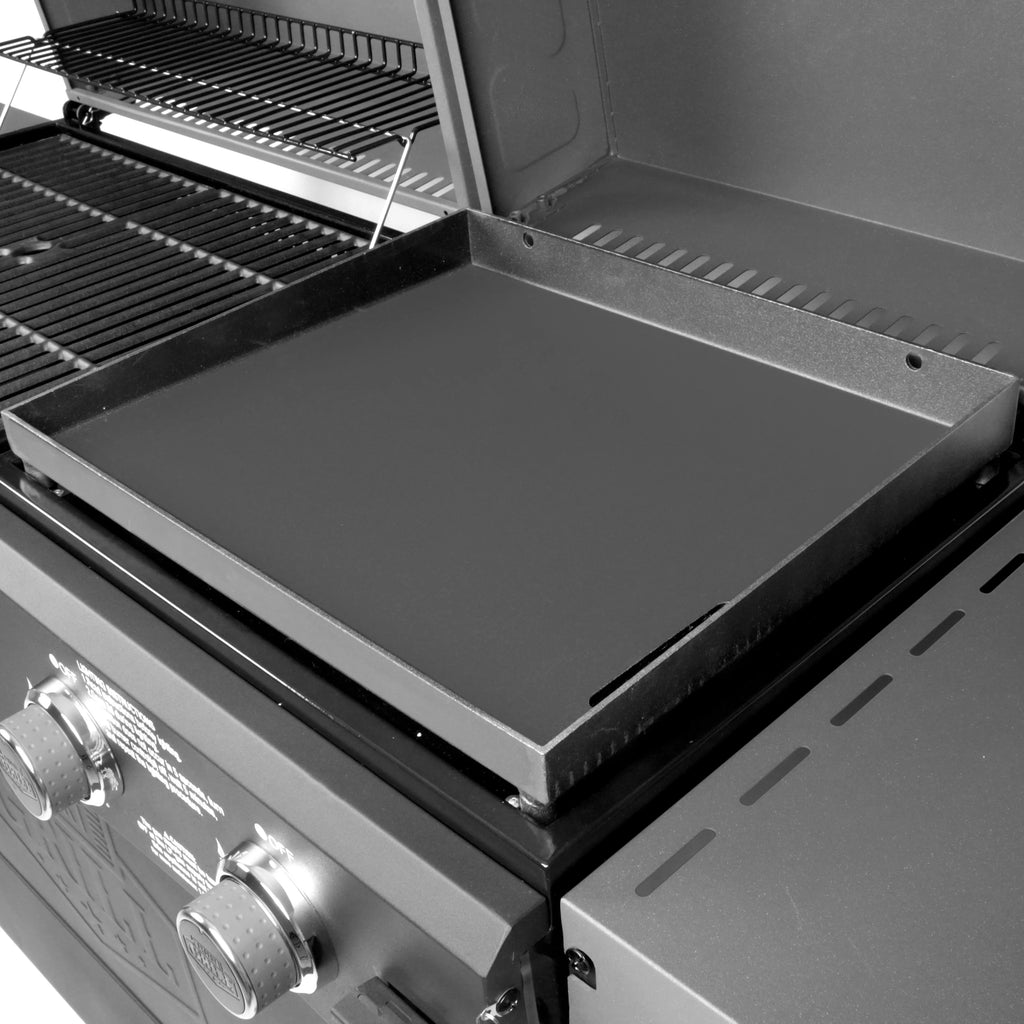 5 Burner Combo Gas Grill and Griddle Black k7p