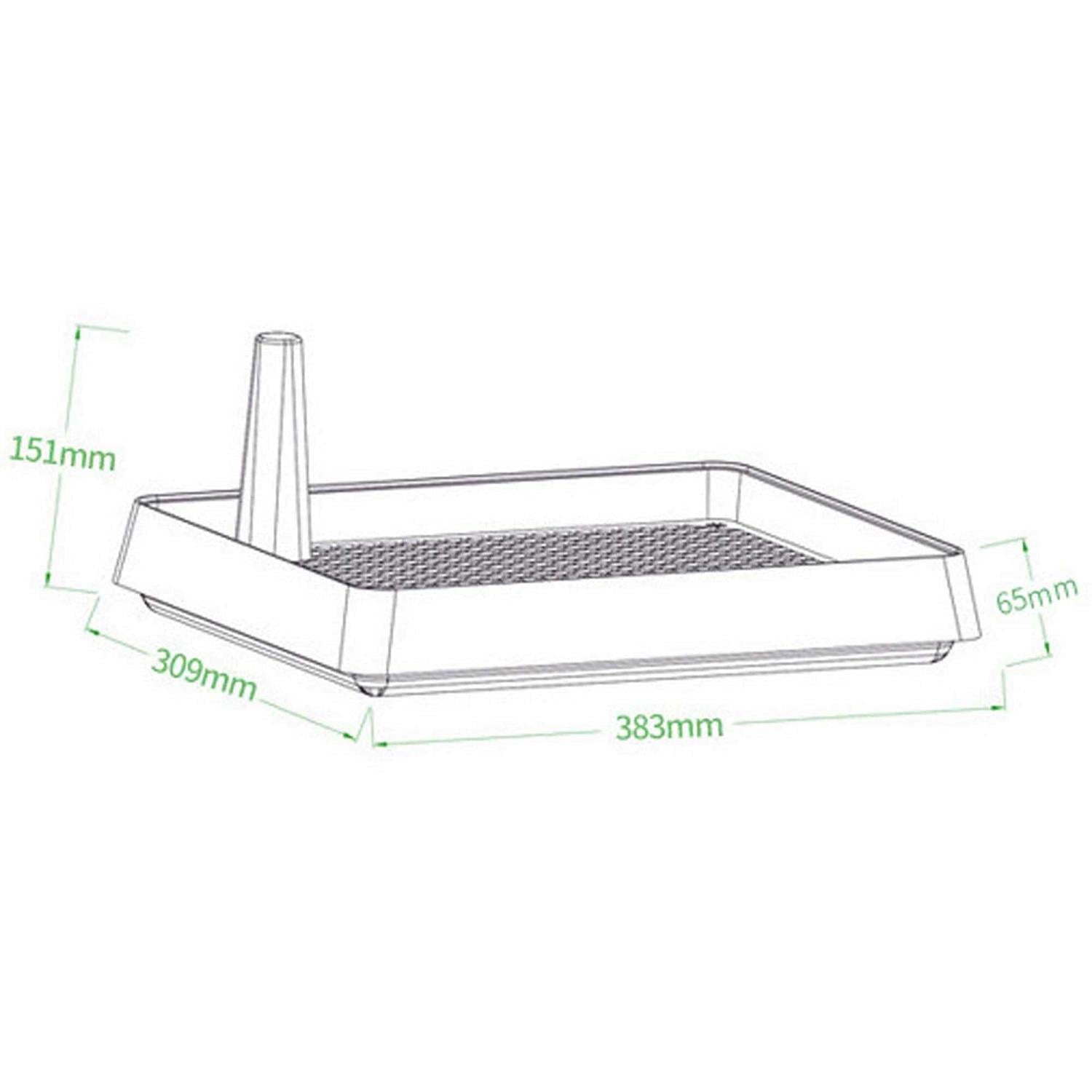 Rabbit Litter Box with Grate Potty Pan for Cage a7