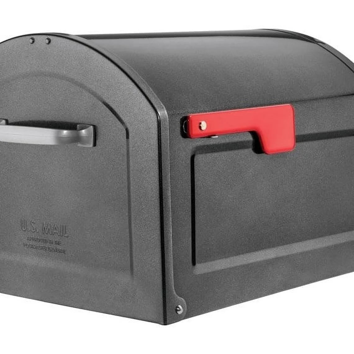 Architectural Mailboxes 5007262 12 x 14 x 18.3 in. Centennial Galvanized Steel Post Mounted Mailbox, Pewter