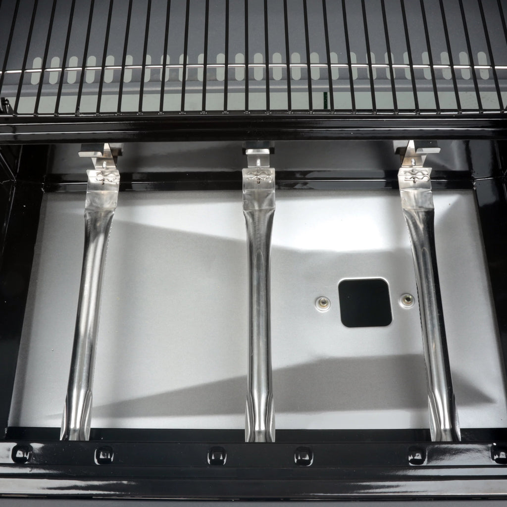 5 Burner Combo Gas Grill and Griddle Black k7p