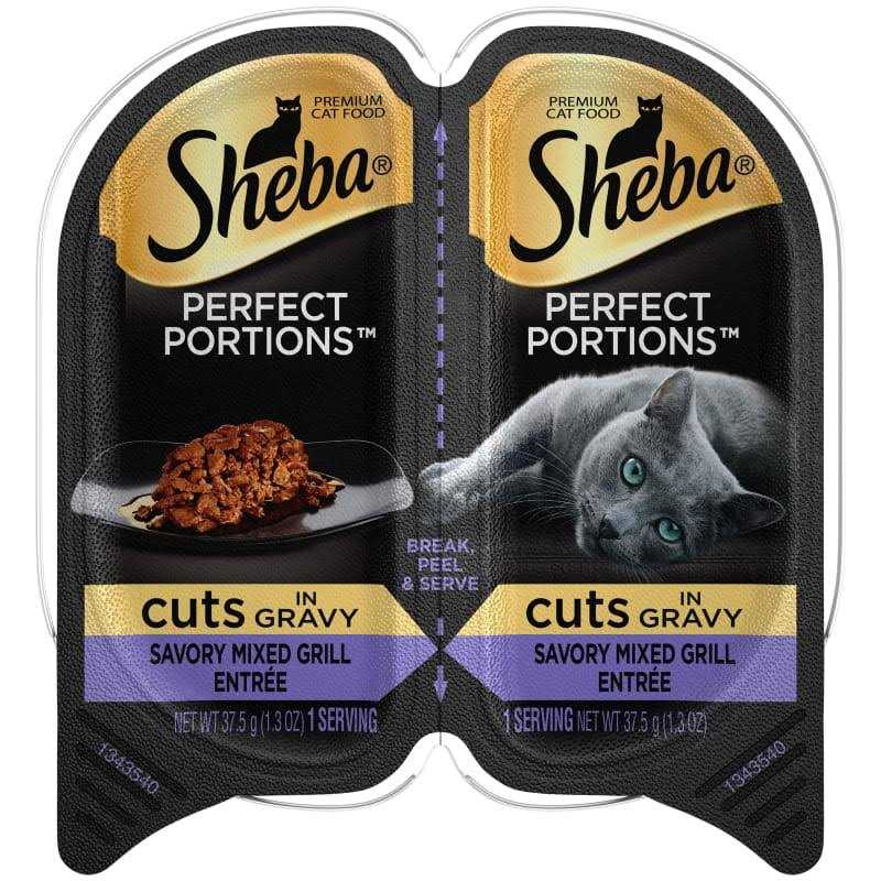 Wet Cat Food Cuts in Gravy Mixed Grill Entree k7