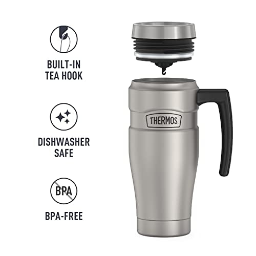 Stainless Steel Travel Mug 16oz Midnight Blue k7