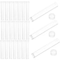 100 Pcs Clear Storage Bins Fruit for Indoors Plastic Transparent Tube