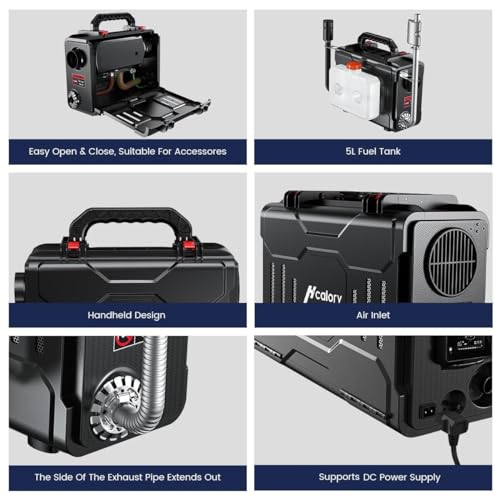12V Portable Diesel Air Heater 5KW All-in-One with Bluetooth k7