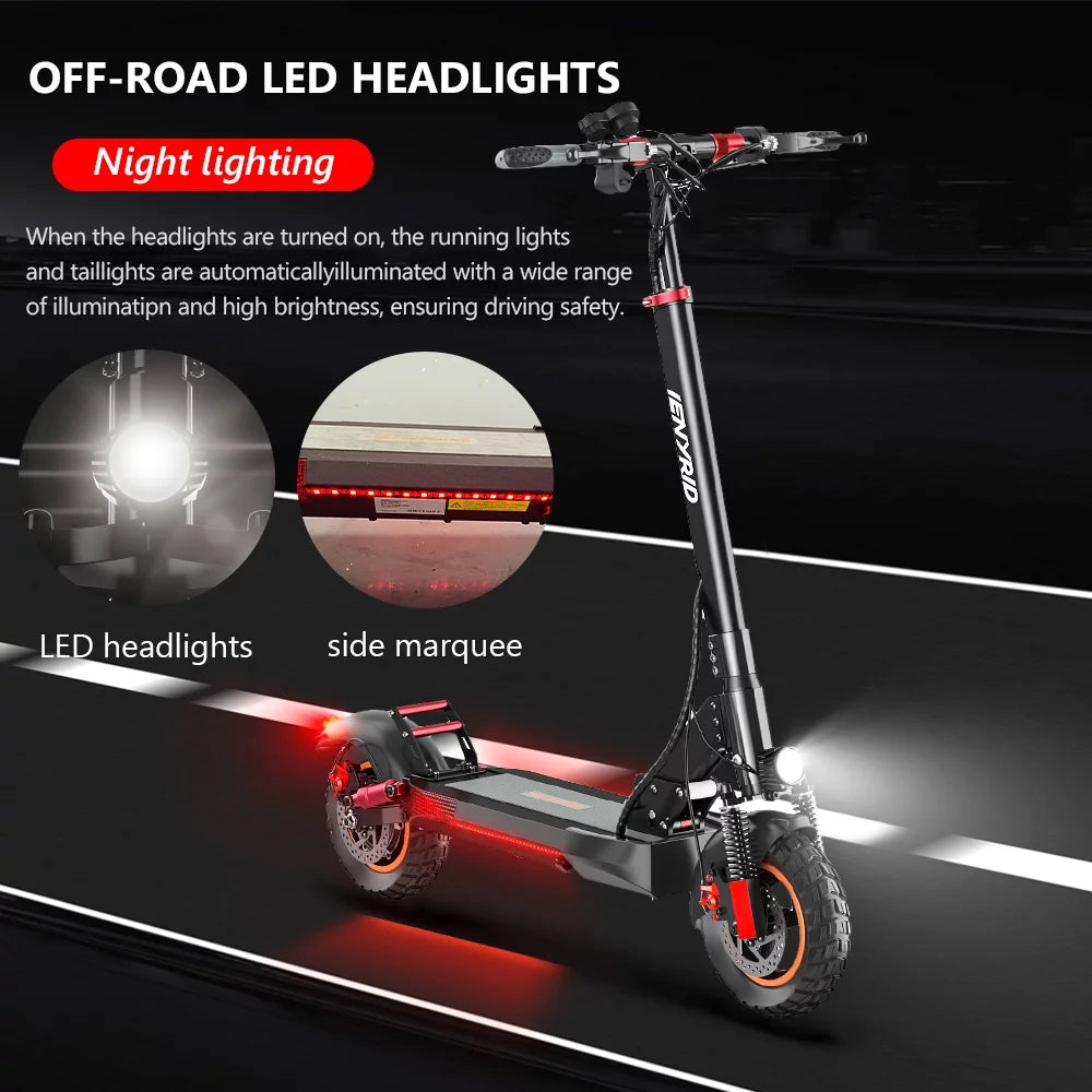 Electric Scooter 700W 10" Tires Folding Commuter a7