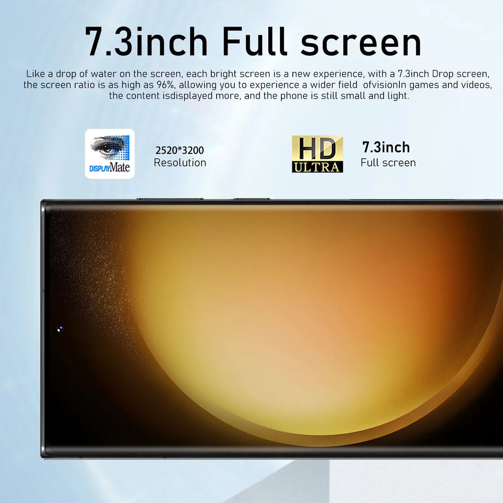 Smartphone 5G Unlocked Android 13 7.3 inch q7