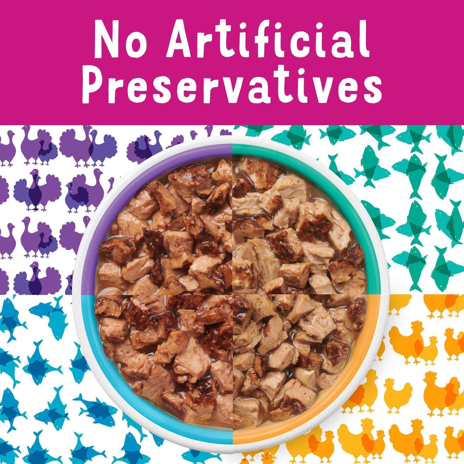 Wet Cat Food Variety Pack Chicken Gravy q7k