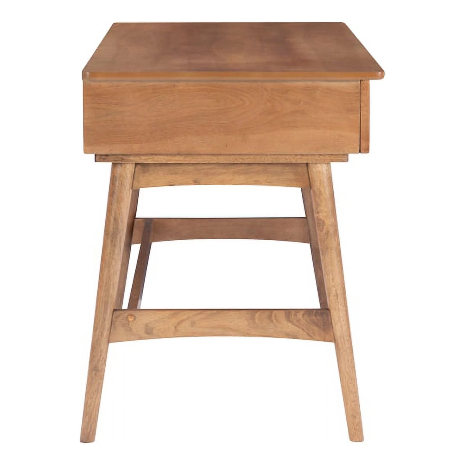 Rattan Wood Desk with Drawers Natural k7m