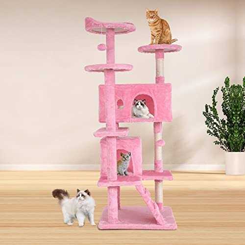 Cat Tree Tower with Scratching Posts and Condo a7