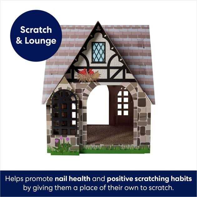 Cat House Cardboard Playhouse k7m