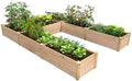 Greenes Fence Premium Cedar Raised Garden Bed, 8' x 12' x 16.5" U-Shaped Bed - Made in USA with North American Cedar