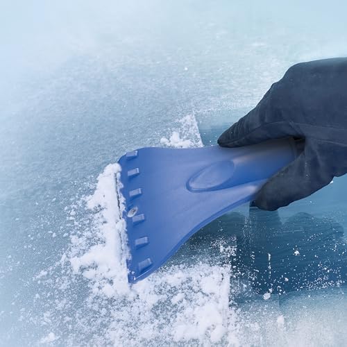 Snow Broom Ice Scraper 4-in-1 Telescoping 18-Inch Foam Head a7