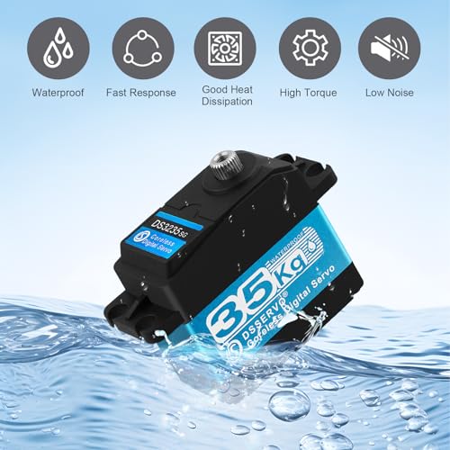Waterproof Metal Gear Digital Servo 35KG 25T Arm 180 a7