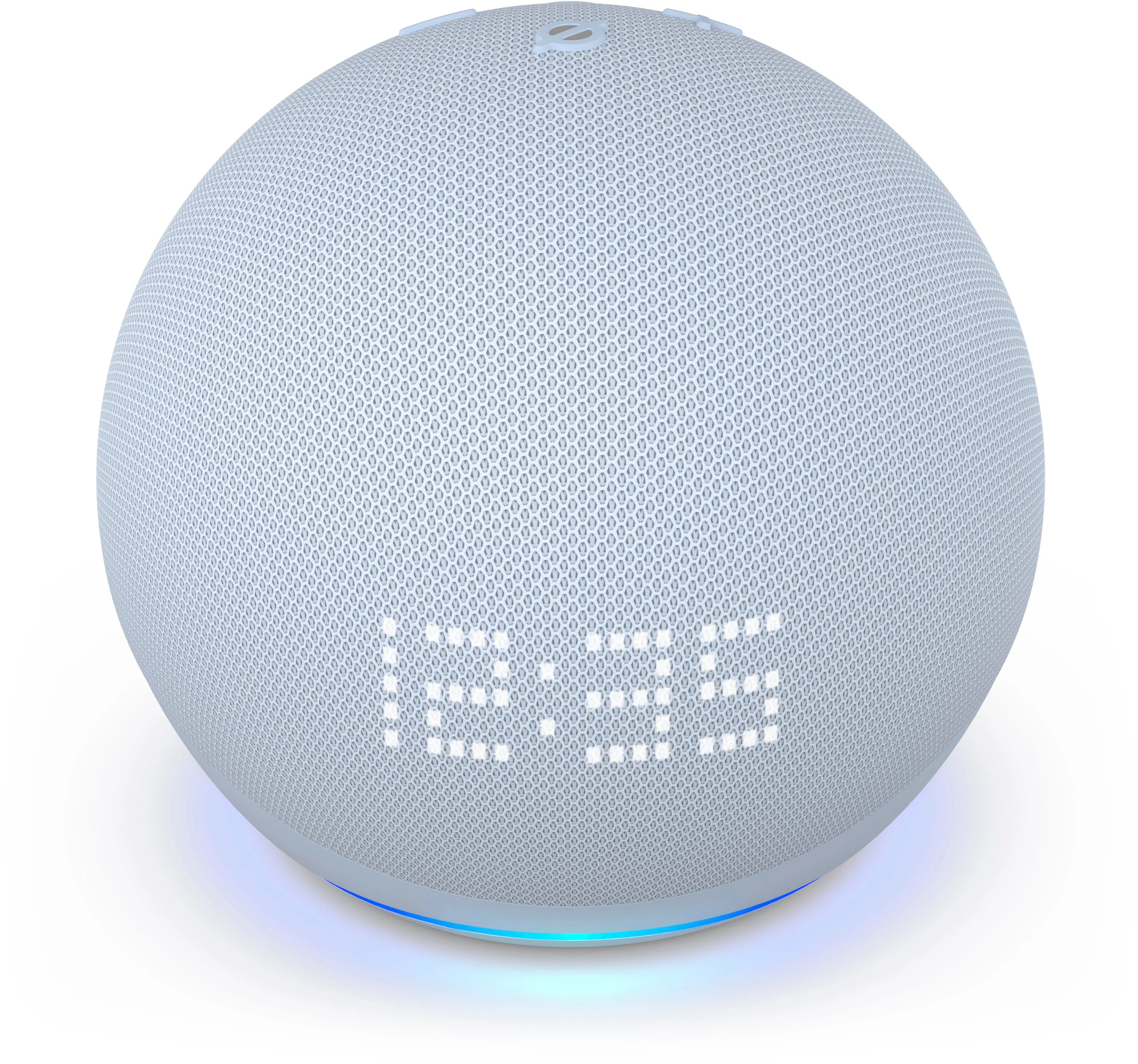Smart Speaker with Clock and Alexa Cloud Blue a7