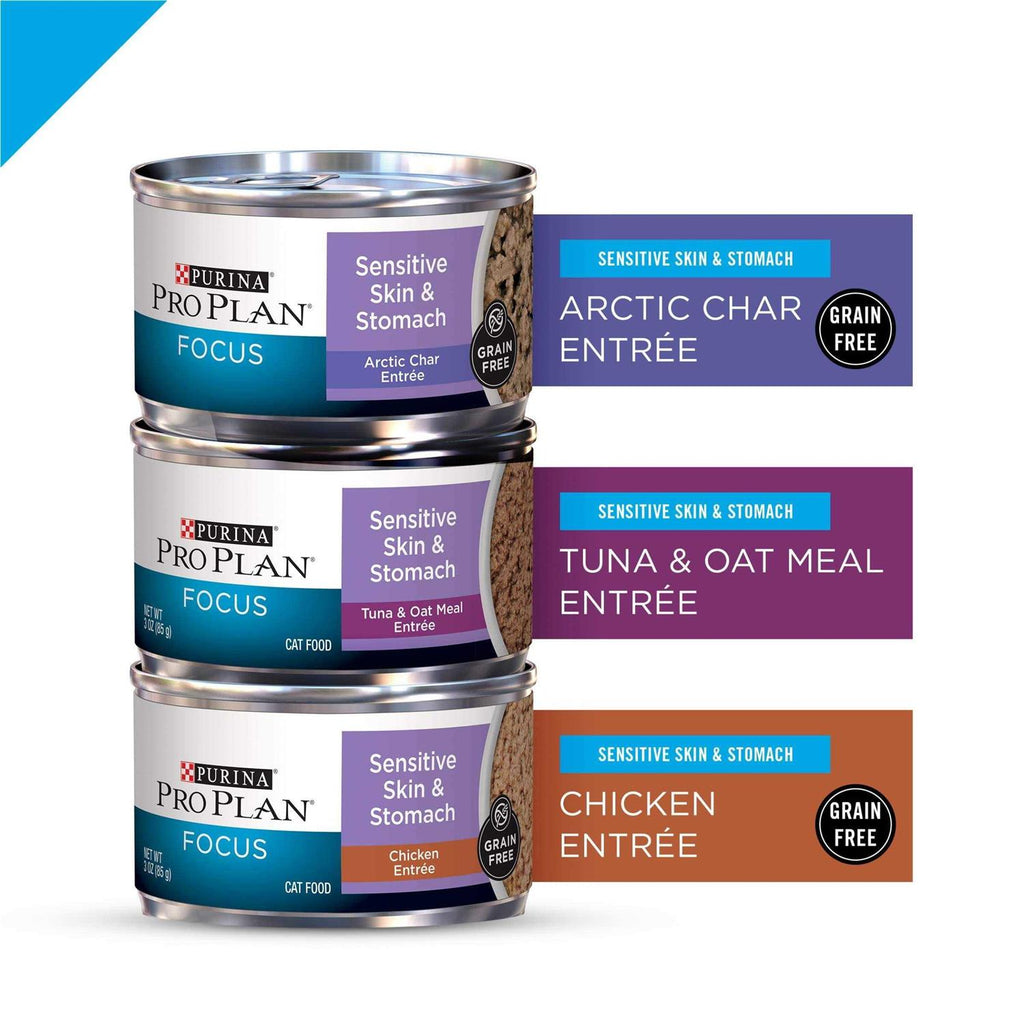 Wet Cat Food Variety Pack Sensitive Skin Stomach Entrees k7m