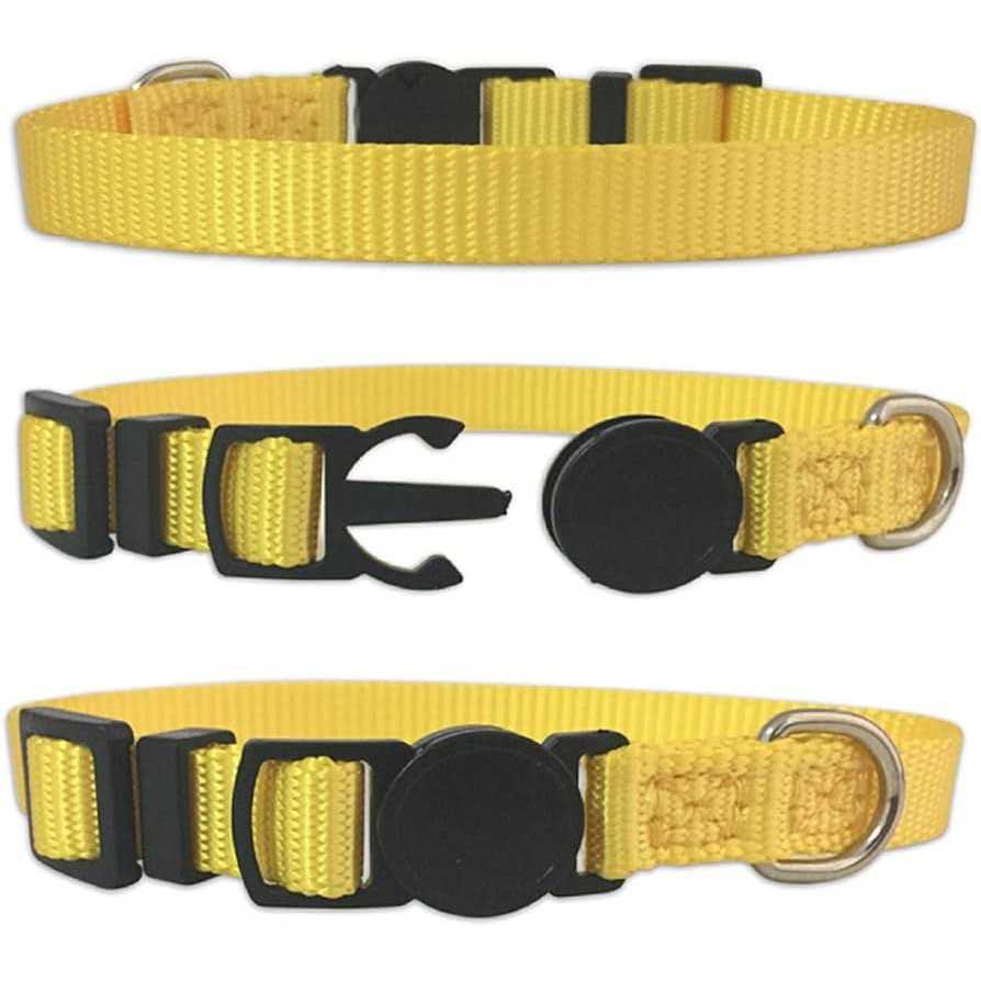 Puppy ID Collar Soft Nylon Adjustable Breakaway Safety 6p