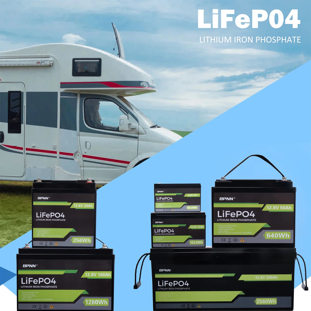 12V 100Ah LiFePO4 Battery for RV Solar Home Backup a7