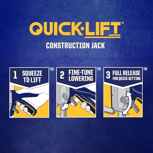 Construction Jack Hand Lifting Tool, 10" Lift, 330 lbs Capacity a7