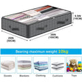 8 Pack Under Bed Storage Containers, 90L Collapsible Closet Organizers with  Window