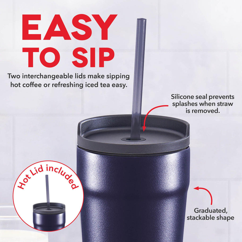 2-in-1 Spill-Proof Insulated Tumbler F0　M6 OJ