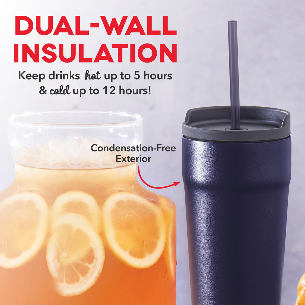 2-in-1 Spill-Proof Insulated Tumbler F0　M6 OJ