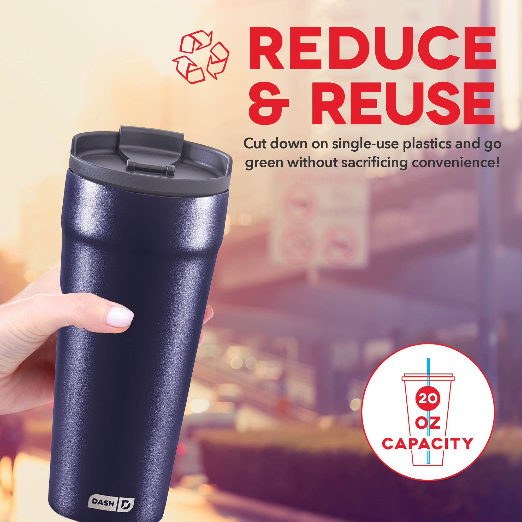 2-in-1 Spill-Proof Insulated Tumbler F0　M6 OJ