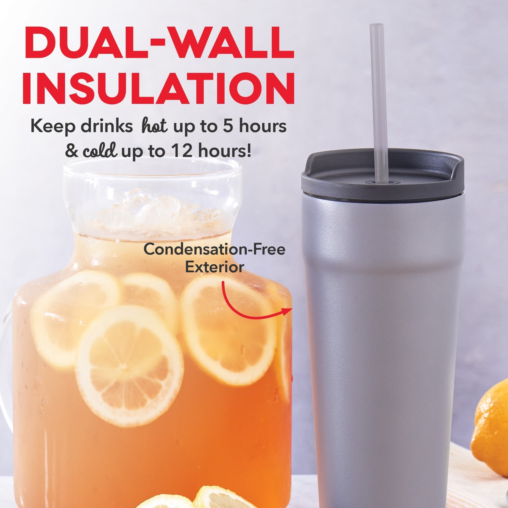 2-in-1 Spill-Proof Insulated Tumbler F0　M6 OJ