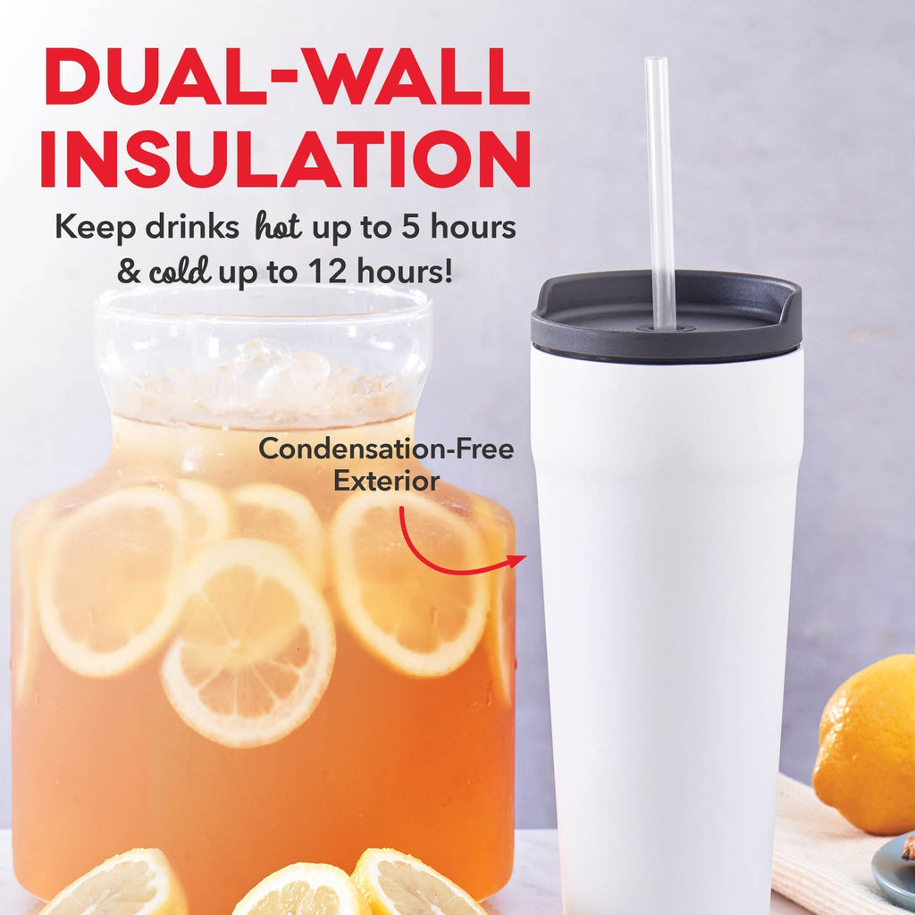 2-in-1 Spill-Proof Insulated Tumbler F0　M6 OJ