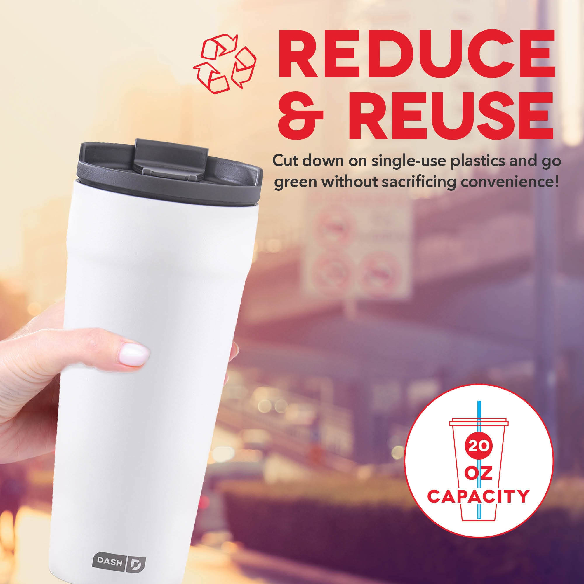 2-in-1 Spill-Proof Insulated Tumbler F0　M6 OJ