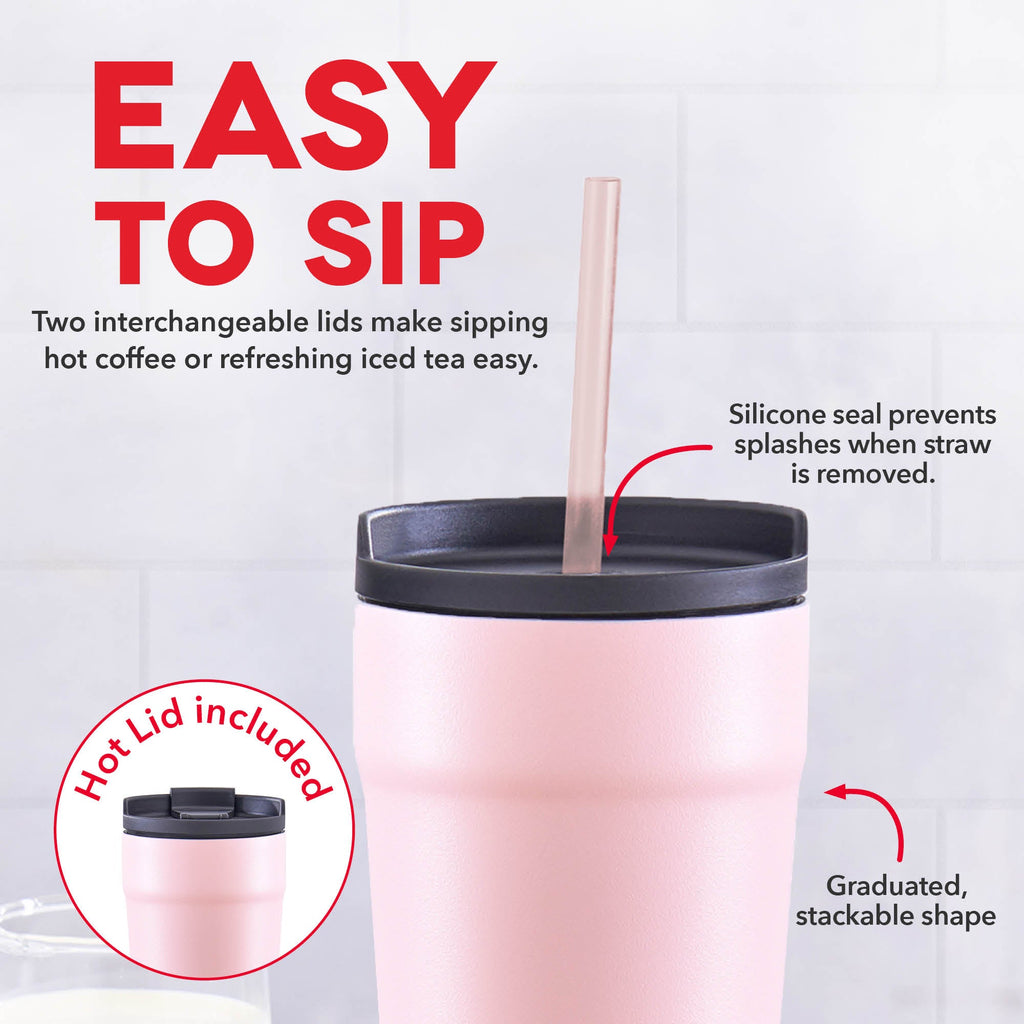 2-in-1 Spill-Proof Insulated Tumbler F0　M6 OJ