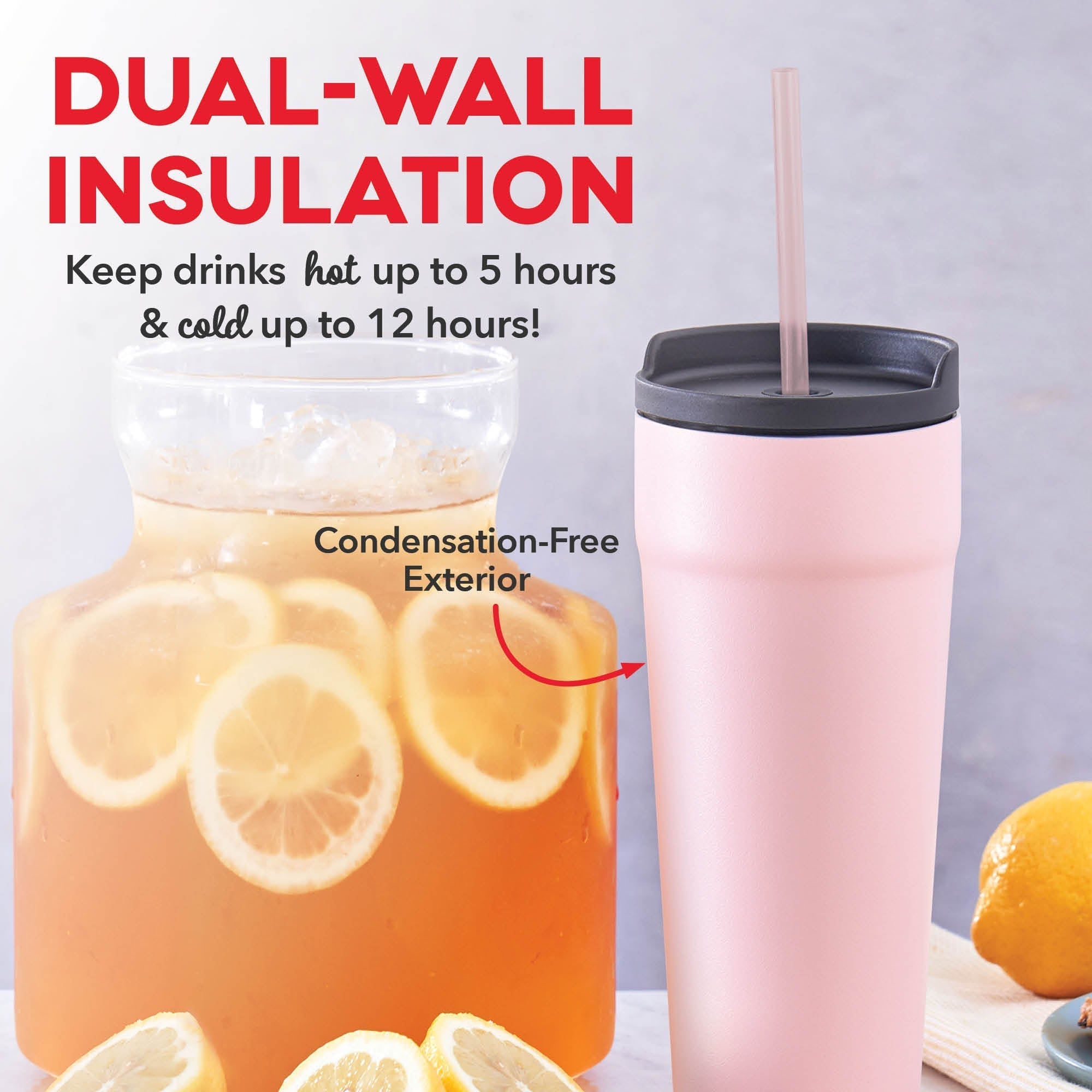 2-in-1 Spill-Proof Insulated Tumbler F0　M6 OJ