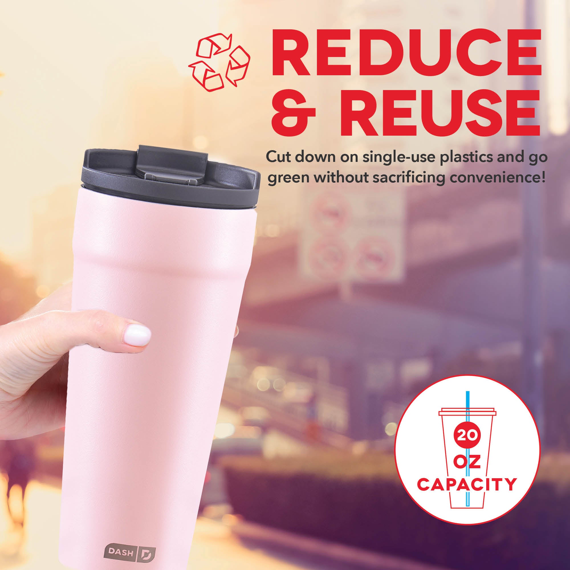 2-in-1 Spill-Proof Insulated Tumbler F0　M6 OJ