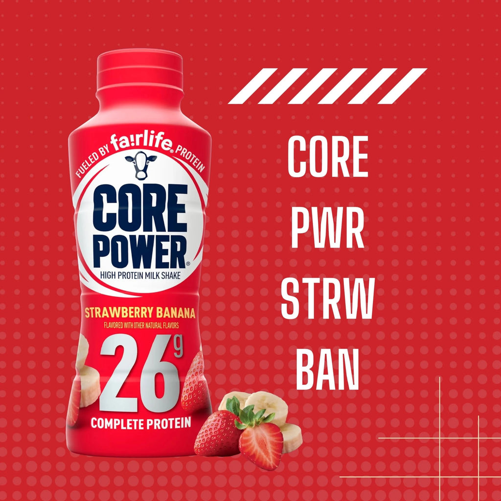 Strawberry Banana Protein Milk Shakes 14 Fl Oz Pack of 12 a7