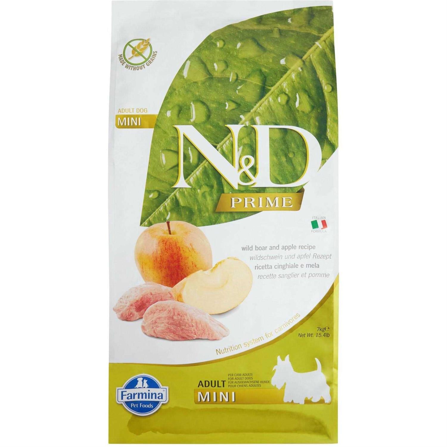 Farmina N&amp;D Free Dog Dry Food Boar &amp; Apple Adult Mini - Pet Supplies online store