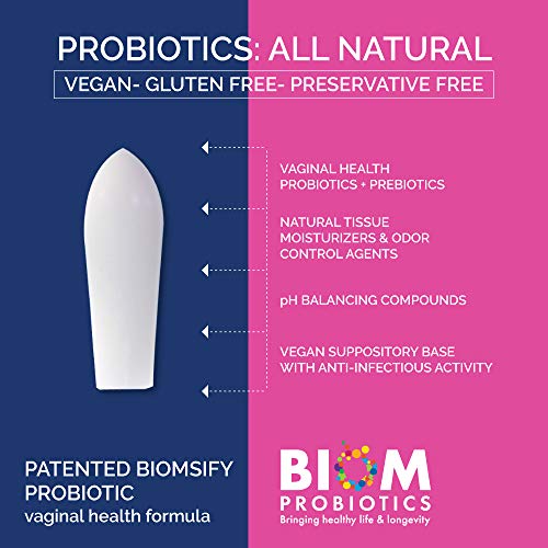 Probiotic Suppository for Vaginal pH Balance 30 Count k7